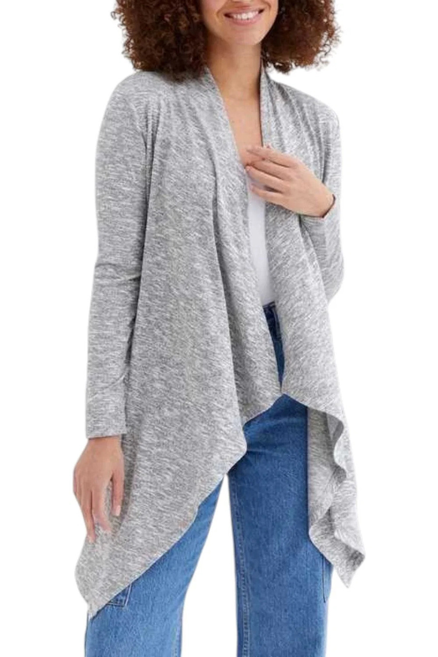 Laila Ali Women's Waterfall Cardigan Gray - Regular